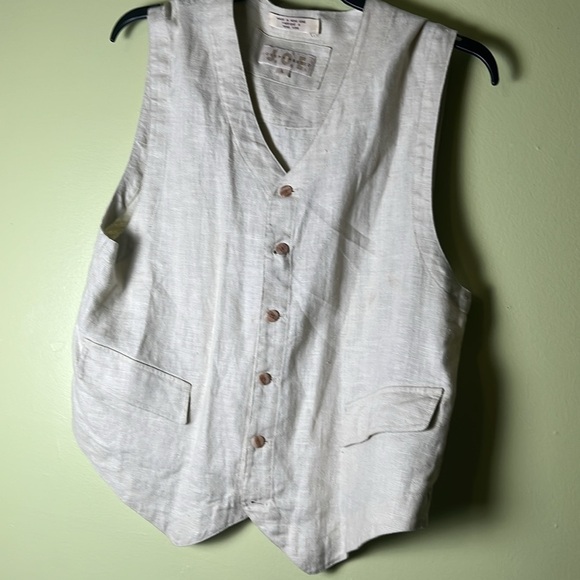 Joseph  ABBOUD  academic,Light tan Button-Up Vest - Picture 2 of 6
